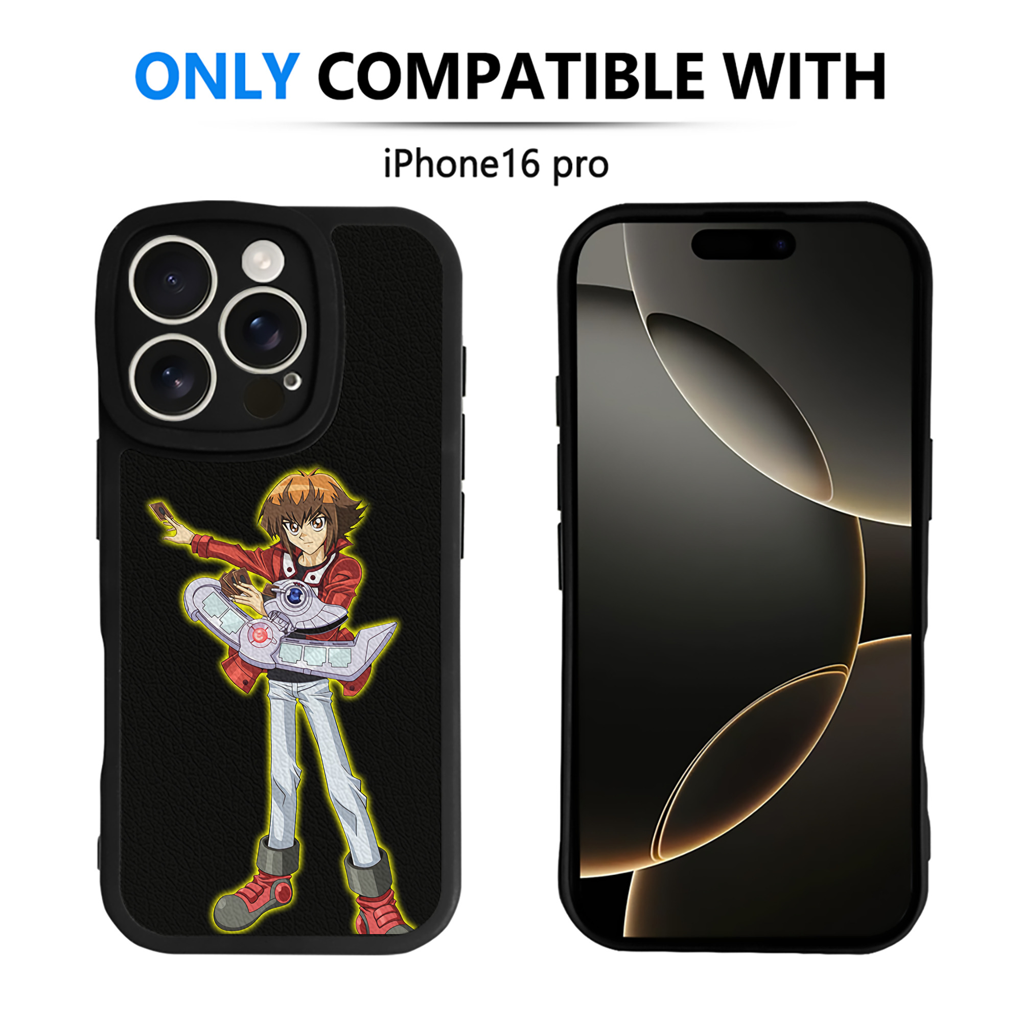 遊☆戯☆王 Yu-Gi-Oh! 【iPhone 16シリーズ対応】シリコンスマホケース（レザー調） 材質：シリコン